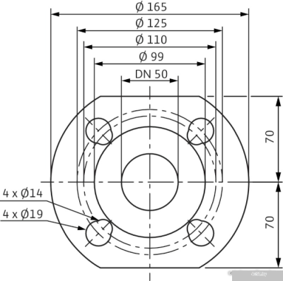 Насос Wilo TOP-Z 50/7 (3~400 V, PN 6/10, RG)
