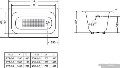 Ванна Goldman Classic 180x80