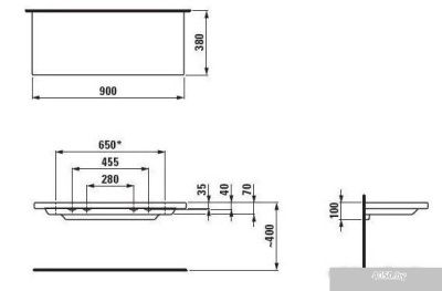 Laufen Полка Living Square 8704330000001