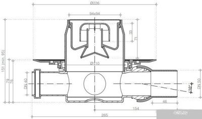 Трап/канал Pestan Confluo Standard Dry 3 Mask