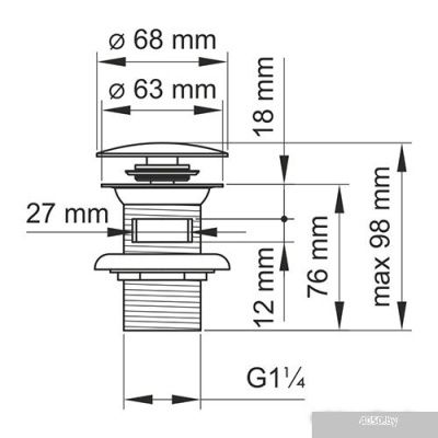 Донный клапан Wasserkraft A080