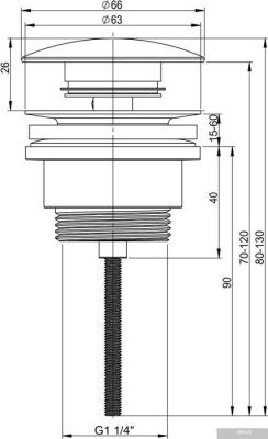 Wellsee Drainage System 182139000 (хром)