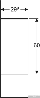 Geberit Тумба Smyle Square 36 500.358.JR.1 (темный орех)