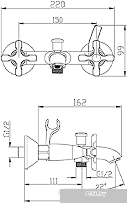 Смеситель Lemark Duetto LM5712C