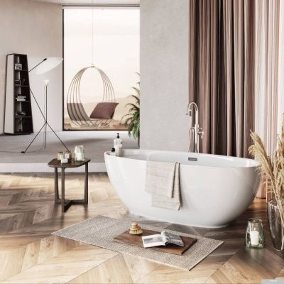 Polimat Kivi 165x75 (отдельностощая, белый)