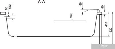 Ванна Cersanit Santana 170x70