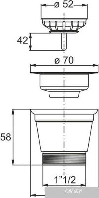 Донный клапан Bonomini 1981LX64B0