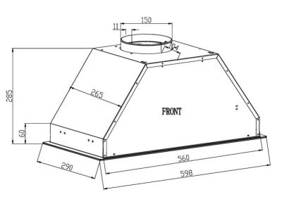 Кухонная вытяжка Schtoff HGT 60 (черный)