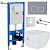 Roxen Cube bidet в комплекте с инсталляцией StounFix Dual Fresh 6 в 1 966426 (кнопка: серый бетон)