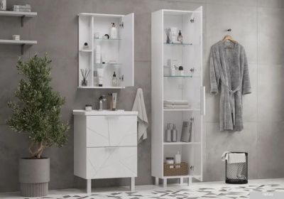 Volna Тумба Twing 70.2Y белый с умывальником Миранда