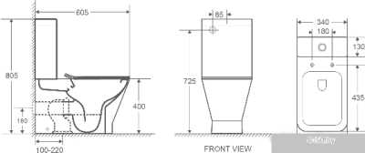 Унитаз WeltWasser Rotbach 001 MT-BL (черный матовый)