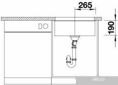 Кухонная мойка Blanco Subline 500-U 525995 (черный)