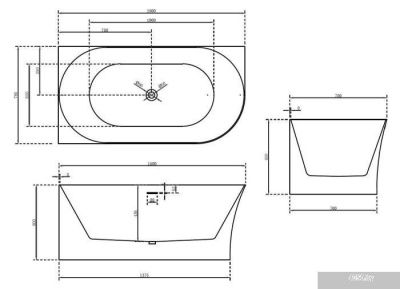 Ванна Abber 150x78 AB9258-1.5 R