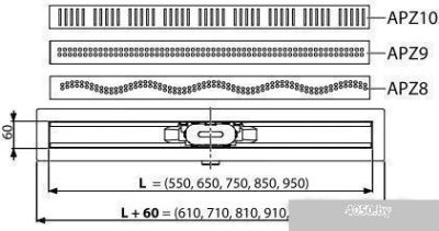 Alcaplast APZ10-550M