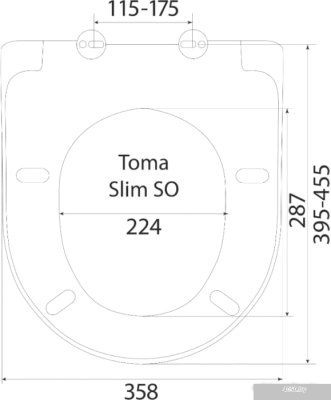 Унитаз Berges Wasserhaus Ego XL Rimless + Toma Slim SO + Novum525 + D3 043201