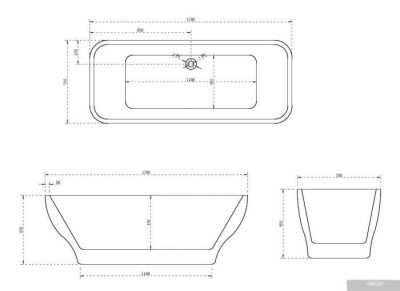 Ванна Abber 170x80 AB9236