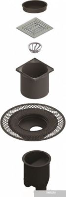 Berges Wasserhaus Platz Uno 150x150 090070 (матовый хром)