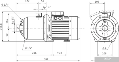 Насос Wilo Economy MHI 802 (1~230 В, EPDM)