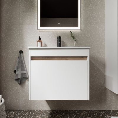 Sancos Тумба под умывальник Smart SM60W (белый глянец)