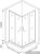 Душевой уголок Good Door Latte CR 90x90 (прозрачное стекло) [Latte CR-90-C-WE]