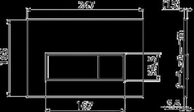 Панель смыва Alcaplast Thin M57-GM-M (metal-мат)