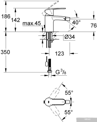 Смеситель Grohe Eurostyle Cosmopolitan [33566002]