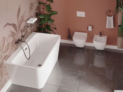 Deante Titanium KYY D10B (с декоративной накладкой перелива)