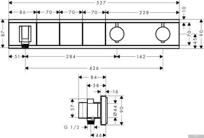 Hansgrohe RainSelect 15356400 (белый/хром)