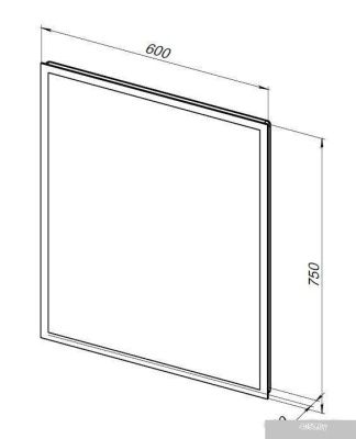 Aquanet Зеркало Оптима 60x75 Led 288963