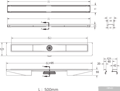 Berges Wasserhaus B1 Keramik 500 091116 (хром глянец)