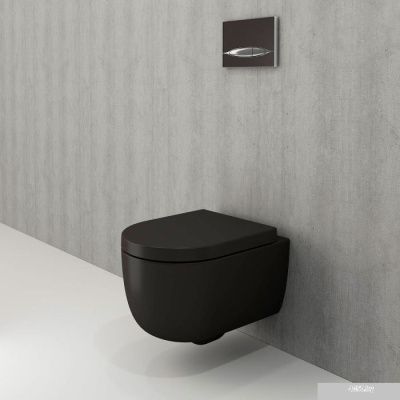 Унитаз Bocchi V-Tondo Rimless (черный матовый) 1417-004-0129