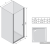 Душевая дверь Ravak Chrome CSD1 80 (сатин/прозрачное)