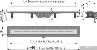 Alcaplast APZ18-550M