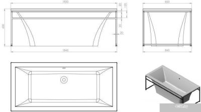 Ванна Astra-Form Лотус 185x85