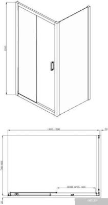 Adema Glass Line Direct-120 (прозрачное стекло)