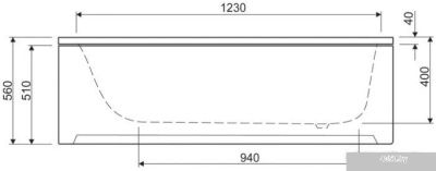 Ванна Cezares Eco 140x70