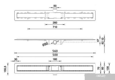 Трап/канал Styron STY-M-50