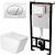 Saniteco KW-9004W в комплекте с инсталляцией + AM101/1120 + M71-BL-01