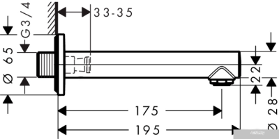 Излив Hansgrohe Talis S 72410000