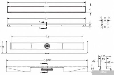 Berges Wasserhaus B1 Keramik 800 091019 (хром глянец)