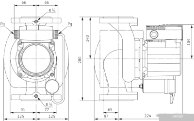 Насос Wilo TOP-S 50/7 (1~230 V, PN 6/10)