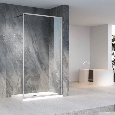 Veconi 100x200 KR81-100-01-C7 (стекло прозрачное/хром)