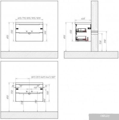 BelBagno Тумба под умывальник Etna-1000-2C-SO-BL-P (bianco lucido)