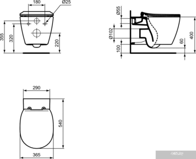 Ideal Standard Connect AquaBlade E047901+E772401