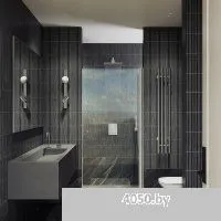 MaybahGlass 198x80 MGD-803-5 (прозрачное стекло/хром матовый)