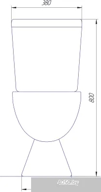 Унитаз Rosa Ресса белый