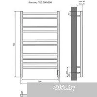 Aquatek Альтаир П10 500x900 (Quick Touch, черный муар)