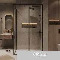 Grossman Galaxy 90x80x195 300.K33.01.9080.42.00 (графит сатин/прозрачное стекло)