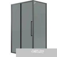 Grossman Cosmo 90x195 200.K33.02.90.21.10 (черный матовый/стекло тонированное)