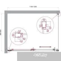BelBagno LUCE-AH-1-120/90-P-Cr